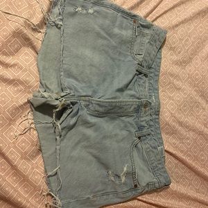 Womens ripped jean shorts